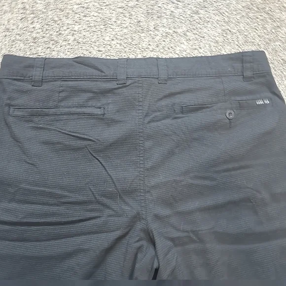 Hang Ten Chino shorts lightweight hybrid walkshorts Mens 38 Black - Picture 6 of 11